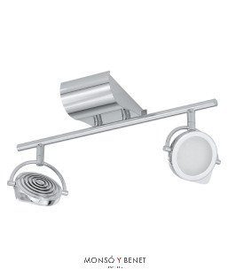 REGLETA 2 LED PLANO 91878 CROMO