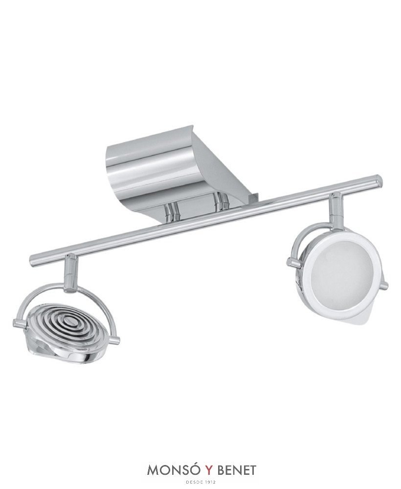 REGLETA 2 LED PLANO 91878 CROMO