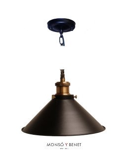 COLGANTE CADENA RETRO ART-P NEGRO
