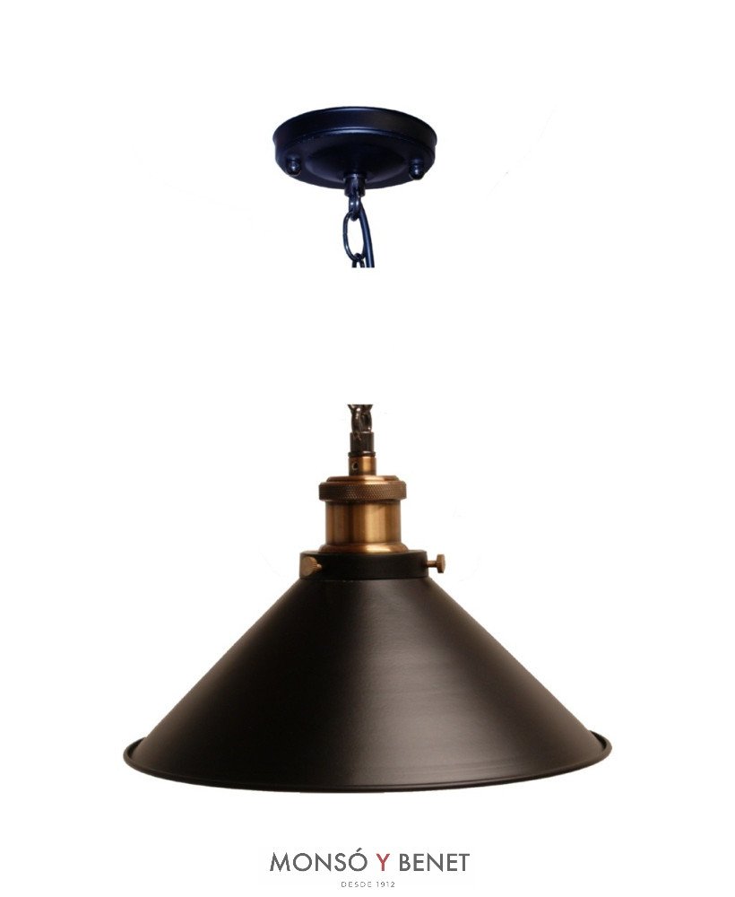 COLGANTE CADENA RETRO ART-P NEGRO
