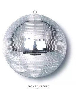 BOLA DE ESPEJOS DISCOTECA DIAMETRO 30CM CON GANCHO