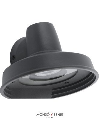 APLIQUE IP44 GU10 BRONX GRIS OSCURO