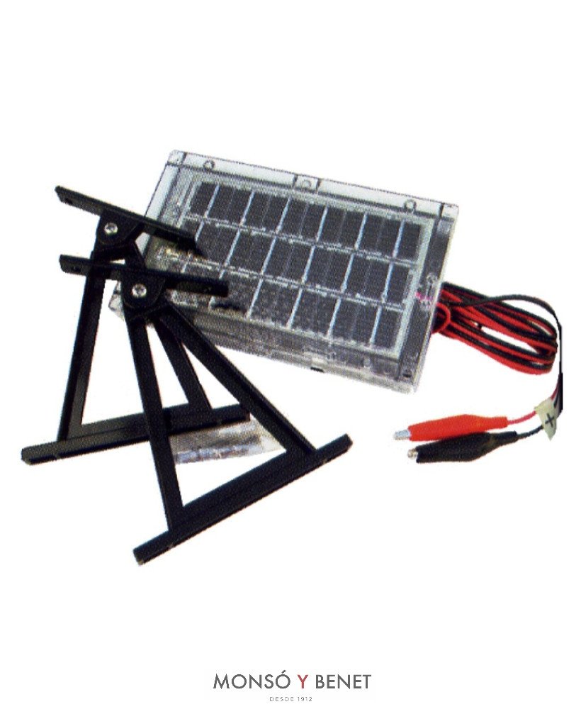 PANEL SOLAR PARA MAQUETAS 6V 0.07A CON SOPORTE ORIENTABLE