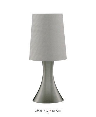 LAMPARA SOBREMESA E-3922-S NIQUEL MATE