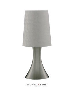 LAMPARA SOBREMESA E-3922-S NIQUEL MATE