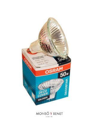 BOMBILLA DICROICA 50mm. FNV OSRAM 12V 50W G5.3