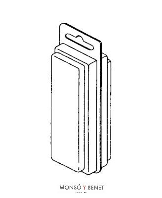 ENVASE TRANSPARENTE L-21 154X58X40