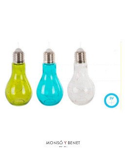 LAMPARA LED CRISTAL BOMBILLA COLGANTE LA-1368