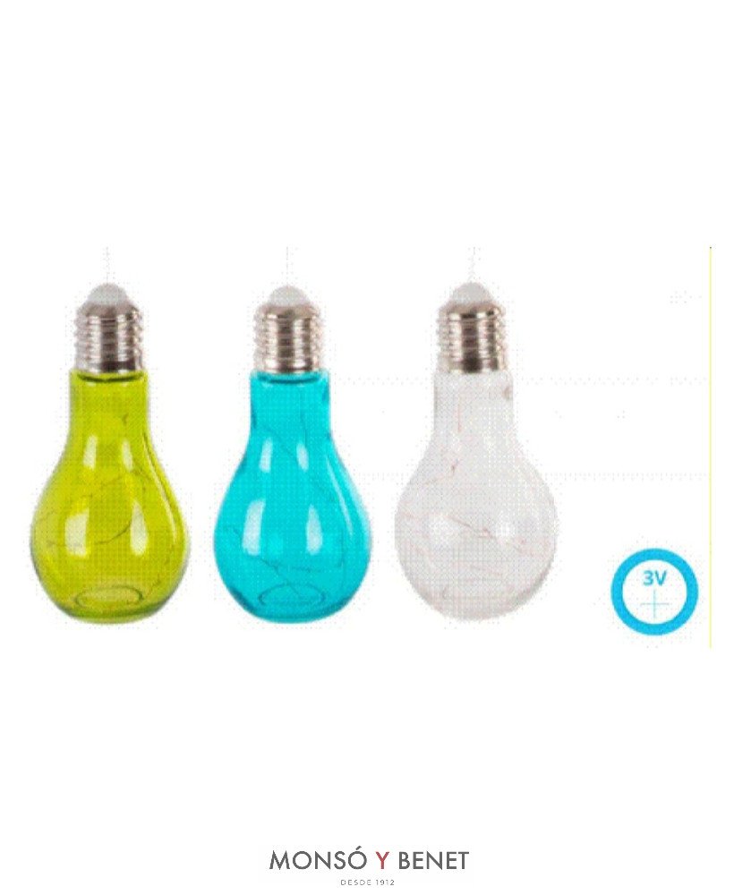 LAMPARA LED CRISTAL BOMBILLA COLGANTE LA-1368