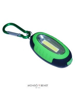 LINTERNA MOSQUETON CON IMAN Y MOSQUETON LM-2816 2xCR2032