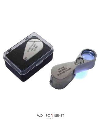 LINTERNA LUPA LED METALICA PLEGABLE LM-9046
