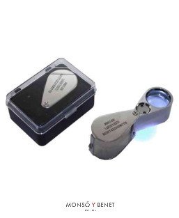 LINTERNA LUPA LED METALICA PLEGABLE LM-9046