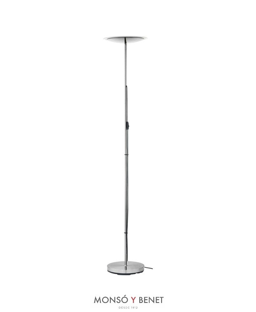 LAMPARA PIE MODERNA LED PENJA-2 NIQUEL MATE