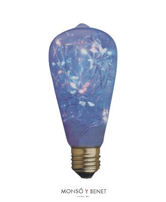 BOMBILLA LED RUSTIKA ST-64 GUIRNALDA ARROZ RGB 64mm. RG-962R