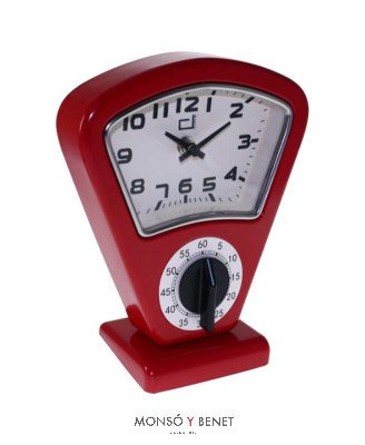 RELOJ CON TEMPORIZADOR RT-4650 ROJO