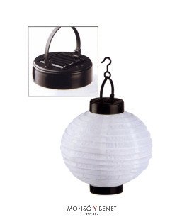 FAROLILLO SOLAR IMITACION BOLA PAPEL S-274 AUTOMATICO