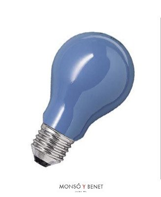 BOMBILLA STANDARD AZUL 230V 25W E27