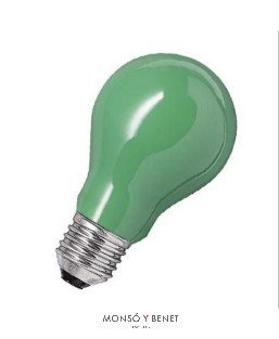 BOMBILLA STANDARD VERDE 230V 25W E27