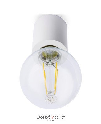 PORTALAMPARAS FIJO DE ROSCA E-27 BLANCO