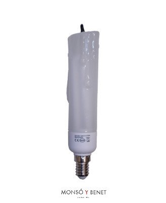 BOMBILLA FLUORESCENTE CIRIO V 26386 E14 6K