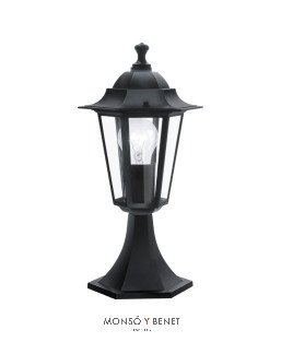 FAROLA CON BASE VIENA NEGRA