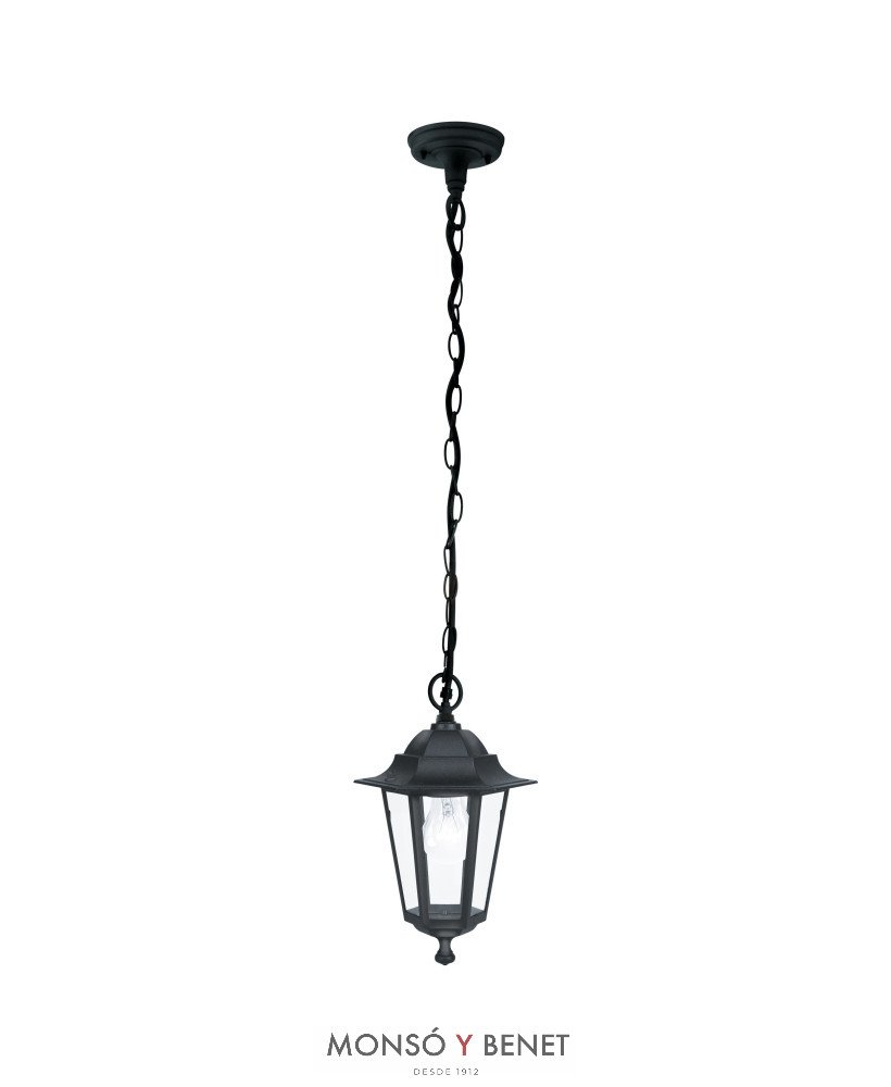 FAROLA CON CADENA VIENA NEGRA