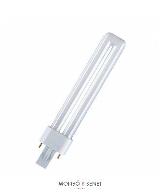 BOMBILLA FLUORESCENTE PL ACTINICA PH.9W G23