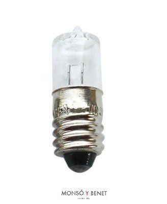 BOMBILLA LINTERNA HALOGENA 5.5V 0,85A. E10