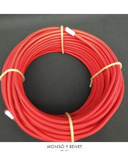 ROLLO 25M.TEXTIL 2X0.75 ROJO 62