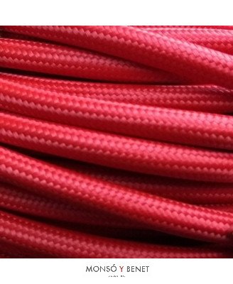 ROLLO 25M.TEXTIL 2X0.75 ROJO 62
