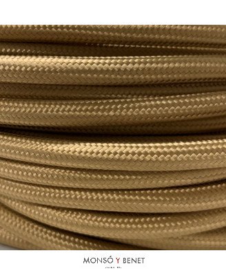 ROLLO 25M.TEXTIL 2X0.75 ORO 45