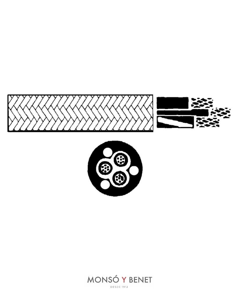 ROLLO 25M.TEXTIL 3X1 NEGRO 41