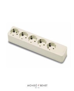 BASE 5 TOMAS SIN CABLE No. 717