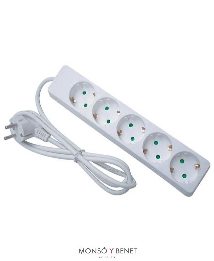 BASE 5T+CABLE+TOMA TIERRA No. 765-3M.BLANCO