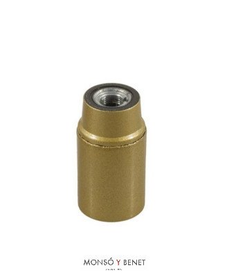 PORTALAMPARAS E-14 No. 4403 TORNILLO DORADO