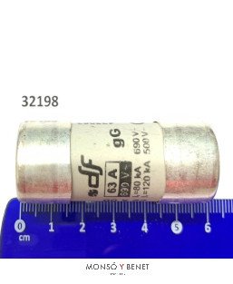 FUSIBLE CERAMICO 22 X 58 mm. 63A. No. 32198
