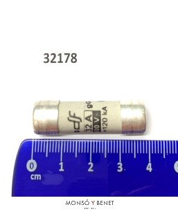 FUSIBLE CERAMICO 10 X 38 mm. 32A. No. 32178
