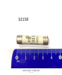 FUSIBLE CERAMICO 8,5X36 mm 32A. No. 32158