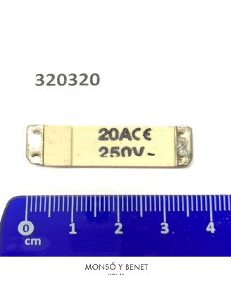 FUSIBLE CERAMICO Metropol 10x36mm. No. 3203/20A