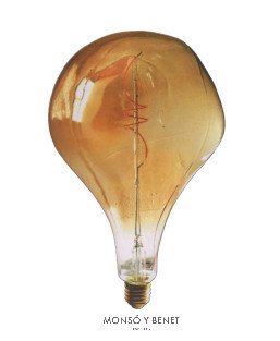 BOMBILLA LED ALIEN AMBAR E27 16x27.5CM. 04A172 2200K
