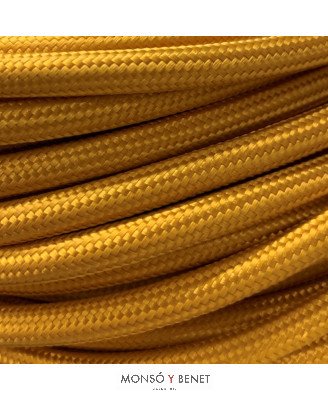 ROLLO 25M.TEXTIL 2X0.75 ORO 12