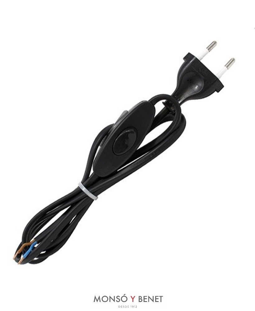 CONEXION INTERRUPTOR 2x0.7 No. 20/1.5M NEGRO