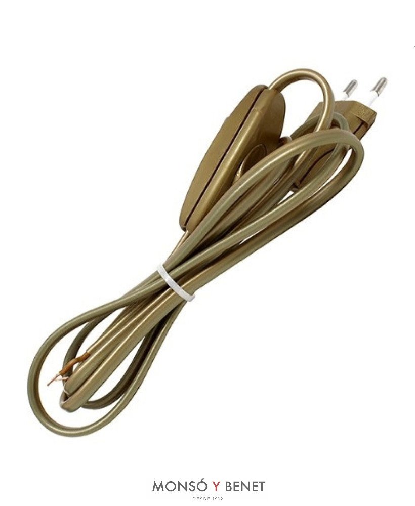 CONEXION INTERRUPTOR 2x0.7 No. 20/1.5M DORADO