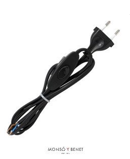 CONEXION INTERRUPTOR 2x0.7 No. 20/2M NEGRO