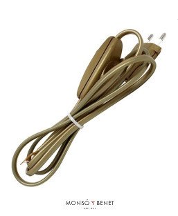 CONEXION INTERRUPTOR 2x0.7 No. 20/2M DORADO