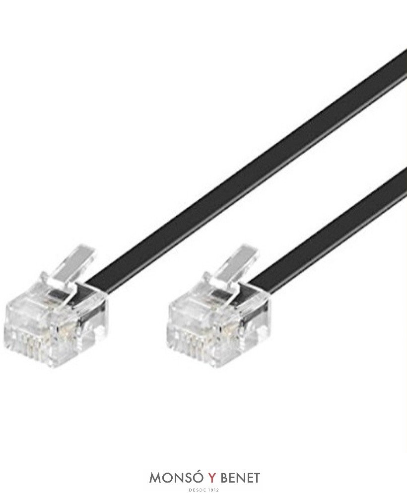 CONEXION TELEFONO 4.5M No. 9156 NEGRO