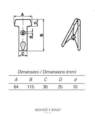 PINZA PEQUENA PARA FLEXO