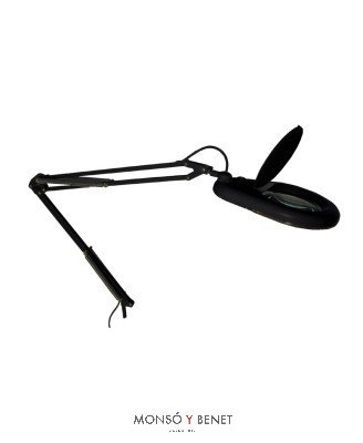 LÁMPARA FLEXO LUPA CON LUZ LED 51970 NEGRO