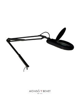 LÁMPARA FLEXO LUPA CON LUZ LED 51970 NEGRO