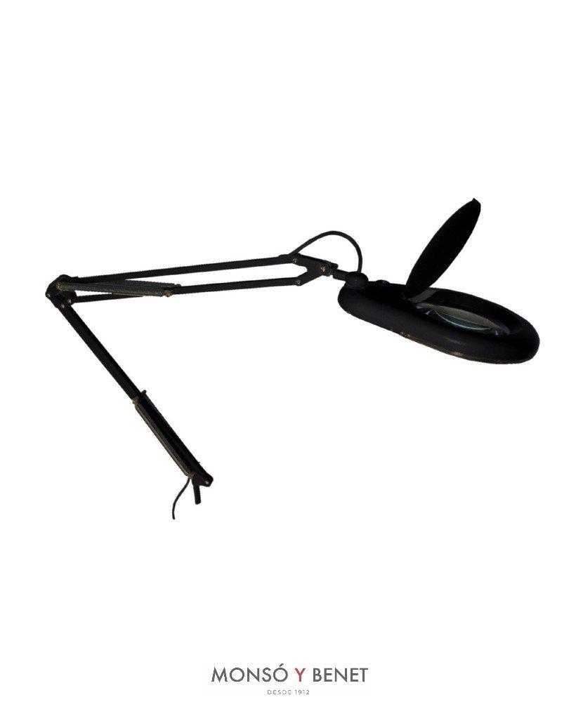 LÁMPARA FLEXO LUPA CON LUZ LED 51970 NEGRO